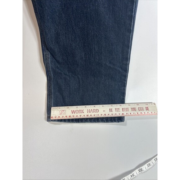 Carhartt Relaxed Straight Fit Work Denim Blue Jeans Pants Men Size 31x32 - Picture 4 of 8